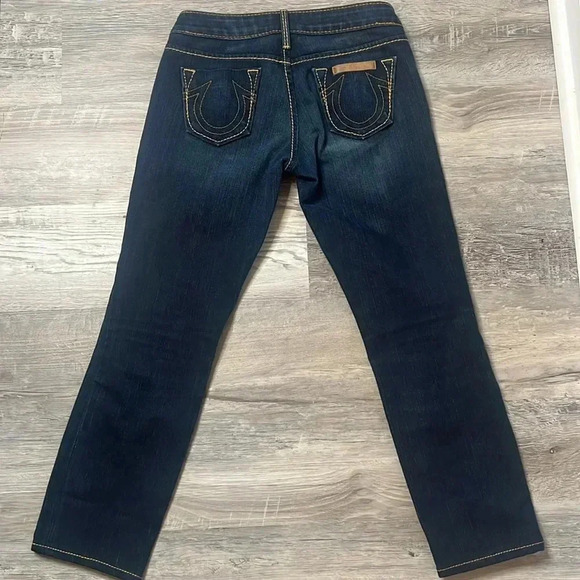 Women’s Tru Religion Dark Wash Straight Leg Jeans size 26 - Picture 4 of 6